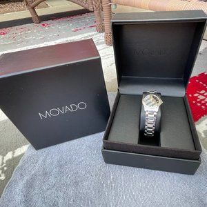 Movado Women's 0606186 Masino Analog Display Swiss Quartz Silver Watch